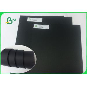 China Shiny Black Paper / 1mm Black Cardboard Paper Sheet For Packaging supplier
