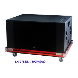 China High SPL Plywood loudspeaker 2 x 18 Horn Loaded 4ohm 1600W Subwoofer For Living Event And Show supplier