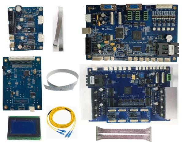 I3200 UV Flatbed Printer Inkjet Board , USB2.0 Double Head Kit For White Ink Pyrography