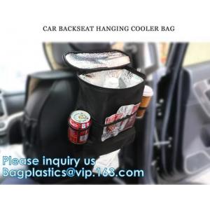 China Car Trash Bags Car Backseat Organizer Bag Cooler, Car Garbage Can, Storage Pockets, Collapsible Portable bin supplier