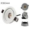 Mini 7W Tiltable 2700K Warm White LED Recessed Downlight COB 560LM Aluminum Cut