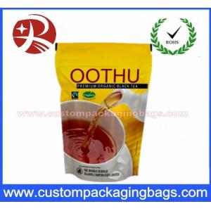 China Aluminum Foil Heavy Duty Zip Lock Bags Tea Packaging 60-130 Microns Thickness supplier