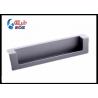 China Zinc Alloy Satin Black Hidden Kitchen Cabinet Door Pulls 128mm GLHH2138 Concave Dresser Knobs wholesale