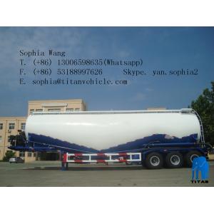 China High-capacity 3axle cement tank trailer power trailer for sale  | TITAN VEHICLE supplier
