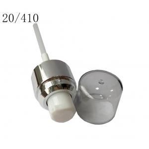 White / Silver Lotion Pump , Cosmetic Screw Cream Dispenser Pump Free Sample Available