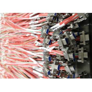 Color Coded Crimp 9 Pin Contact Micro-D Rectangular J30J Series with 200mm Wire Length