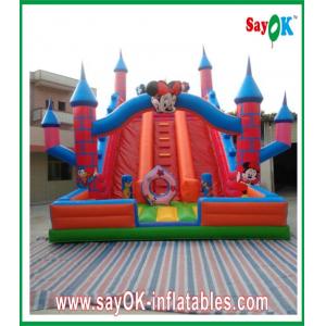 China Inflatable Dry Slide Red Mickey Mouse Inflatable Water Slide 0.5mm PVC L6 X W3 X H5m supplier