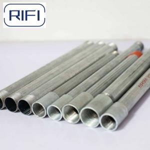 3.75 Meters Length Electrical Tube Rigid Conduit Pipe With Red Plastic Cap And Coupling