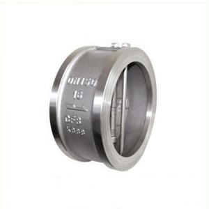 China High Pressure Pn1.6MPa Full Bore Clamp Double Disc Check Valve in 304 Stainless Steel supplier