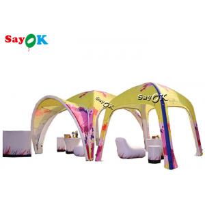 Go Outdoors Air Tent TPU Full Printing Awning Inflatable X Tent 5m 17ft  For Advertising