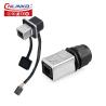 CNLINKO 8P8C RJ45 Connector Shield Cat6 RJ45 Socket Waterproof RJ45 Connector with Dust Cover