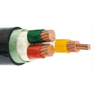 China Customized 1KV 70mm2 PVC Power Cable , PVC Jacket Cable Black Sheath Color supplier