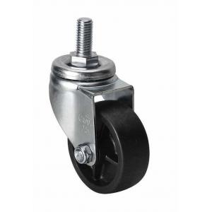 Edl Light 2.5" 70kg Threaded Swivel Po Caster in Black for Caster Application 36325-03