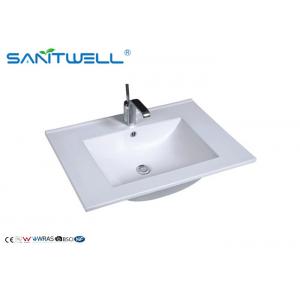 China CE Approval Ceramics Counter Top Wash Basin Feather Edge AB8003-70 supplier