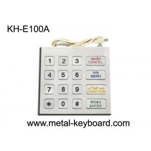 China Vandal resistant Metal Keypad / Metallic Digital Keypad with Multi - Language supplier