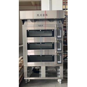 China 11kw 300c Commercial Electric Deck Oven 3 Deck 6 Tray Oven 18X26 US Trays supplier