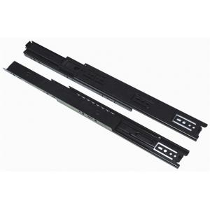 China Small Ball Bearing Kitchen Cabinet Drawer Runners 45mm With Black Zinc supplier
