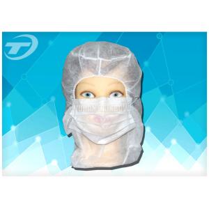 China Nonwoven astronaut cap with face mask 3ply earloop in different color , CE certificate supplier