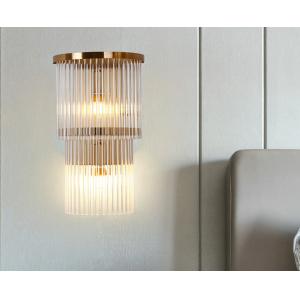 China E14 Clear Color 260*H400 260*H580 Crystal Wall Lamp supplier