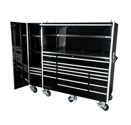 KEY Lock 16-Drawer Heavy Duty Garage Tool Chest with Wheels and Powder Coat Steel Finish