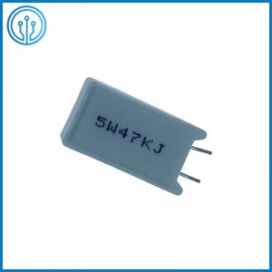 China SQM Through Hole Ceramic Cased Cement Fixed Wirewound Power Resistor 5W 47K 5% supplier