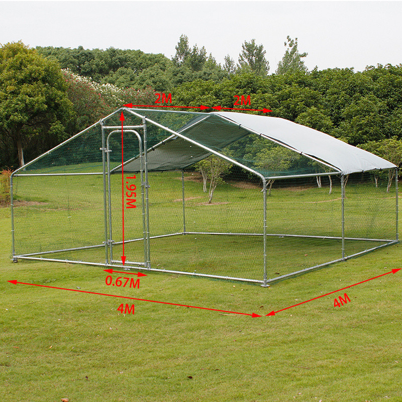 China CE Lockable Latch Walk In 4mx3m Chicken Run Kennel wholesale