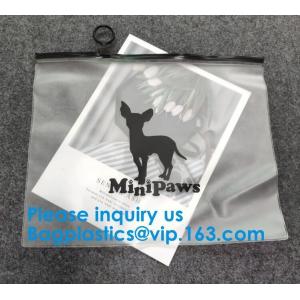 China Frosted k Bag EVA PVC Hanger Bag For Clothes Frost Drawstring Bag,Printed LDPE k Bags Slider Zip Lock Plasti supplier