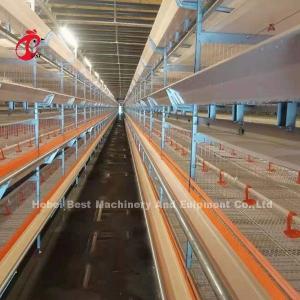 China Best Galvanized  3 Tiers 96 Birds Layer Battery Cage System In Kenya Farm Mia supplier