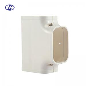 China 130mm Wall Air Conditioner Cover Pipe Cover Duct Tee Joint Screw Mount Installation supplier