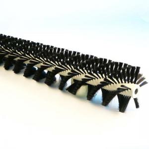 Customized Rotary Roller Cylindrical Scrub Brush For Conveyor Belt Cleaning