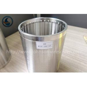 China 114mm Wedge Wire Strainer Stainless Steel 304 Screen Filter Pipe supplier