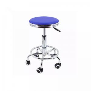 Movable Computer Lab Stools Durable Pu Rolling Lab Stool Chair 5 Wheels