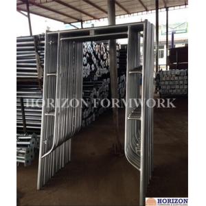 China Walk Thru Steel Frame Scaffolding Slide Lock High Bearing Capacity 5' X 6'4'' supplier