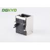 China Side Entry Single Port 10/100baseT RJ45 with transformer , UTP RJ45 8P8C female Jack wholesale