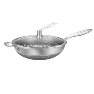 32cm  Chinese manufacturer nonstick sauce pan with induction base global household skillet pan with glass cover