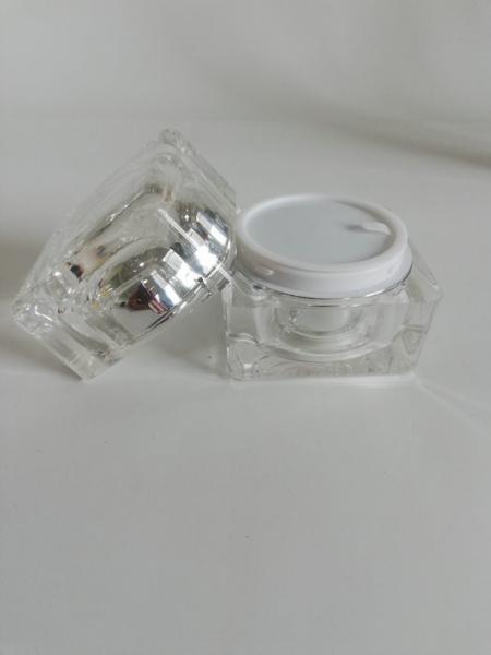Facial Cream Plastic Cosmetic Bottles With Hot Stamp Printing Surface