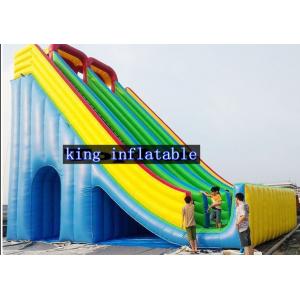 12m High Waterproof PVC Inflatable Dry Slide Amazing Design For Amusement Games