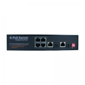 IEEE802.3x Industrial Unmanaged POE Switch Fiber Optic POE Switch 7 Gigabit Ports