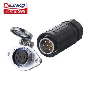 China Cnlinko 3 4 5 7 9 12 Pin Push Pull Circular IP68 Waterproof M20 Plug Socket Connector for for Solar Energy Systems wholesale