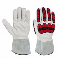 China A5 Goatskin Shell Cut Resistant Work Gloves Full Anti Cut Liner With Impact Protection on sale