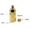 China 12oz Empty Golden Cosmetic Oil Bottles Pipette Dropper For Skincare Serum wholesale