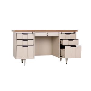 1400mm Wide Office Workstation Desk Electrostatic Steel Executive Desk