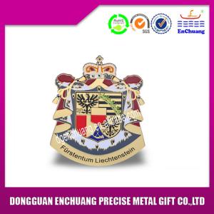 Customized metal stamping with paint with epoxy metal badge MB-0901
