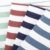 Durable Striped Textured Fabric , Combed 175cm Color Stripe Fabric