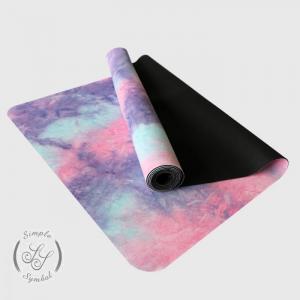 New Fitness Digital Printed Suede Microfiber Natural Rubber Yoga Mats Wholesale from China factory