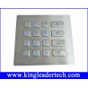 China Rugged Backlit Metal Keypad With 16 Keys for Security Access Control System wholesale