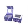 Cream Packing Magnetic Flap Box With PVC Window , Snap Shut Boxes Fashion