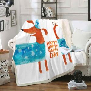 Anti Pilling Flannel Plush Fleece Throw Blanket Anti Wrinkle Super Soft