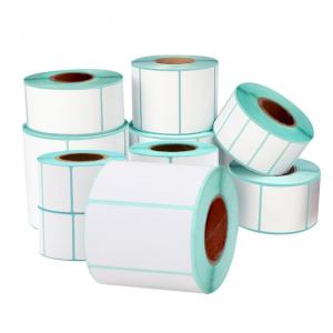 Adhesive FSC Direct Thermal Label Paper Roll For Gummed Paper