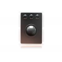 China Black Titanium Rugged Mechanical Trackball With 3 Mouse Buttons on sale